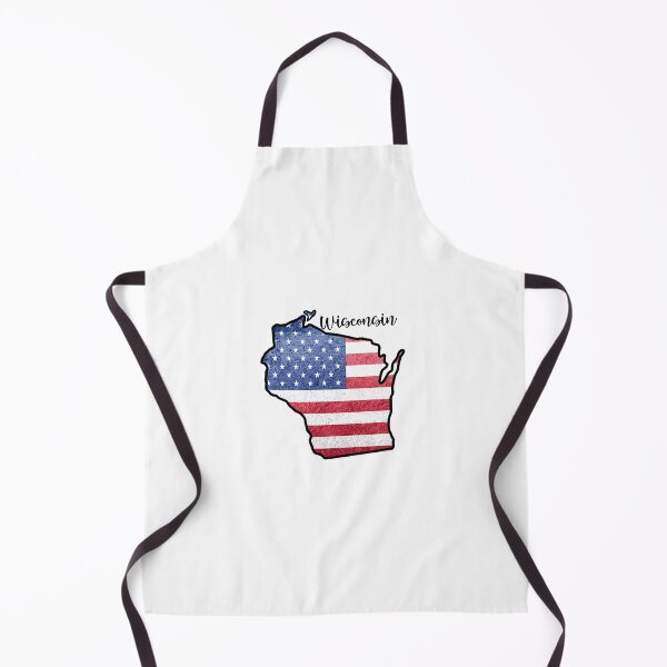 Item preview, Wisconsin State Outline with Patriotic USA American Flag designed and sold by Gsallicat.