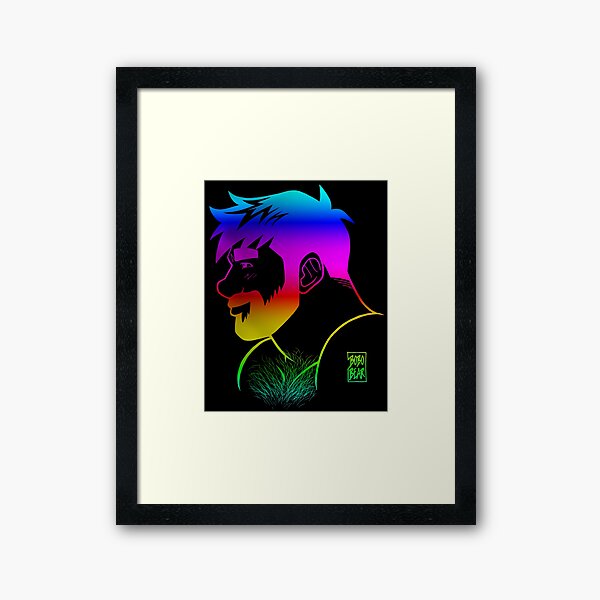 ADAM LIKES RAINBOWS - GAY PRIDE Framed Art Print