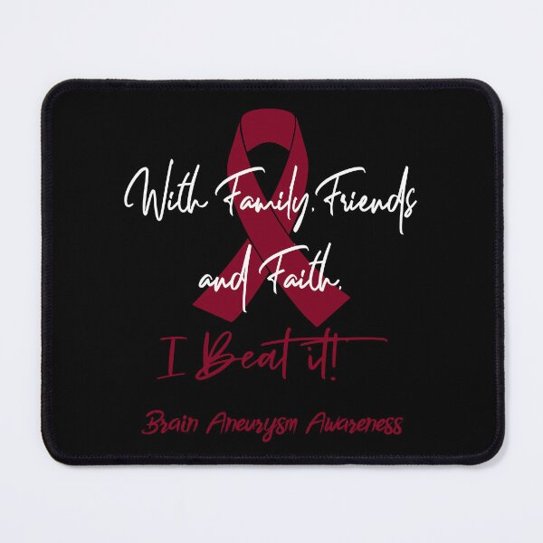 Item preview, Brain Aneurysm Warrior - With Family, Friends, and Faith - I BEAT IT! designed and sold by Robbsyn.