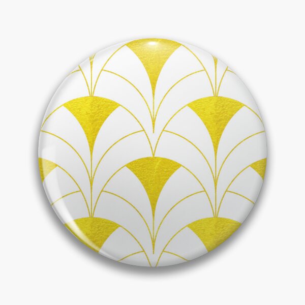 Item preview, Contemporary Art Deco Pattern In Yellow And White designed and sold by DEC02.