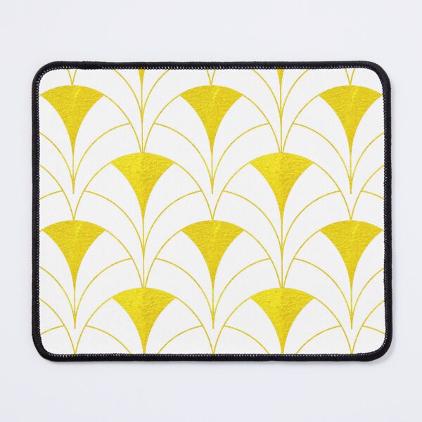 Item preview, Contemporary Art Deco Pattern In Yellow And White designed and sold by DEC02.