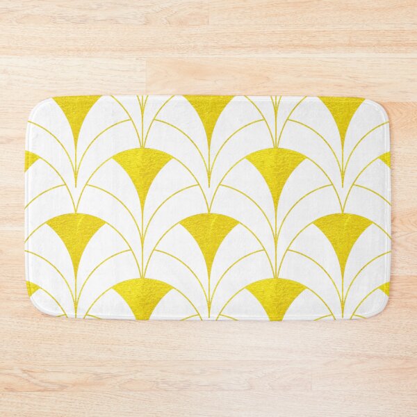 Item preview, Contemporary Art Deco Pattern In Yellow And White designed and sold by DEC02.