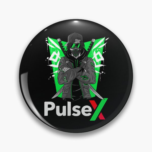 Item preview, PulseX PLSX Crypto Logo Hex Pulse designed and sold by design880.