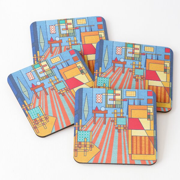 Item preview, Van Gogh's Room in Abstract Geometry designed and sold by Jen Du.