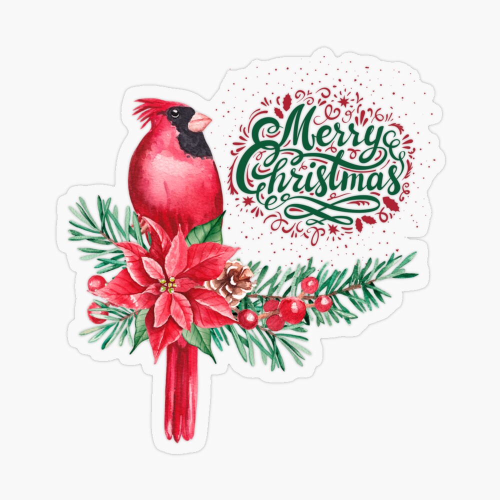 Merry Christmas Cardinal' Poster for Sale by GreatestLove