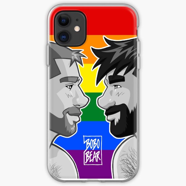 ADAM + BEN - GAYPRIDE - BLACK/WHITE iPhone Soft Case