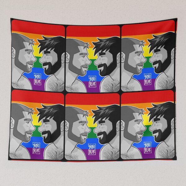 Item preview, ADAM + BEN - GAYPRIDE - BLACK/WHITE designed and sold by bobobear.