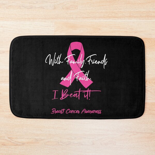 Item preview, Breast Cancer Warrior - With Family, Friends, and Faith - I BEAT IT! designed and sold by Robbsyn.