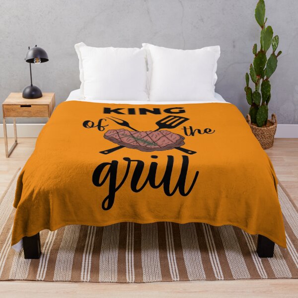 Item preview, King Of The Grill, Funny Novelty BBQ Barbecue , Barbecue Gift designed and sold by DesignHouse07.