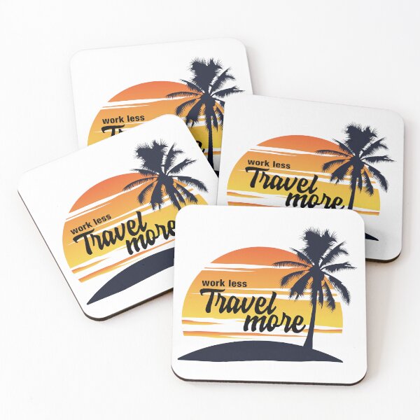Item preview, Work Less, Travel More designed and sold by tddrygoods.