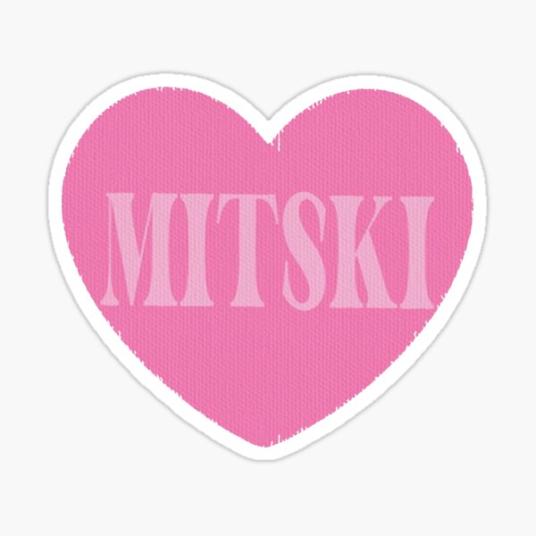 Mitski heart design Sticker