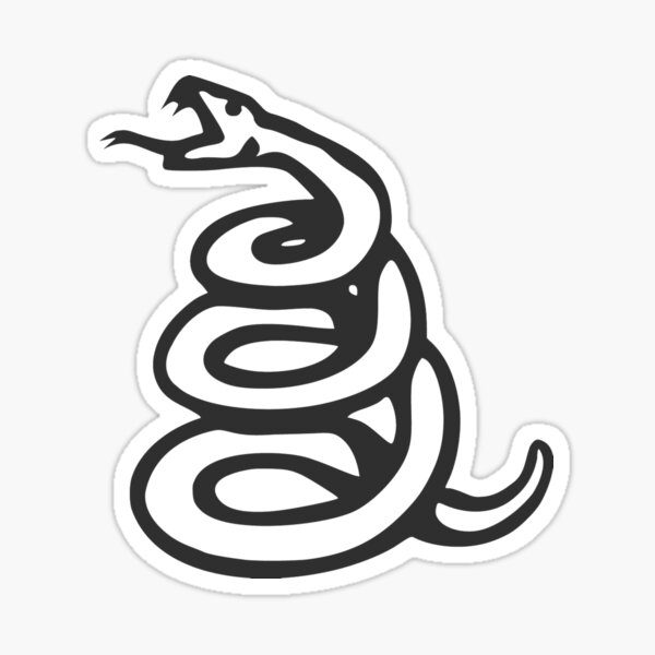 grey snake Sticker