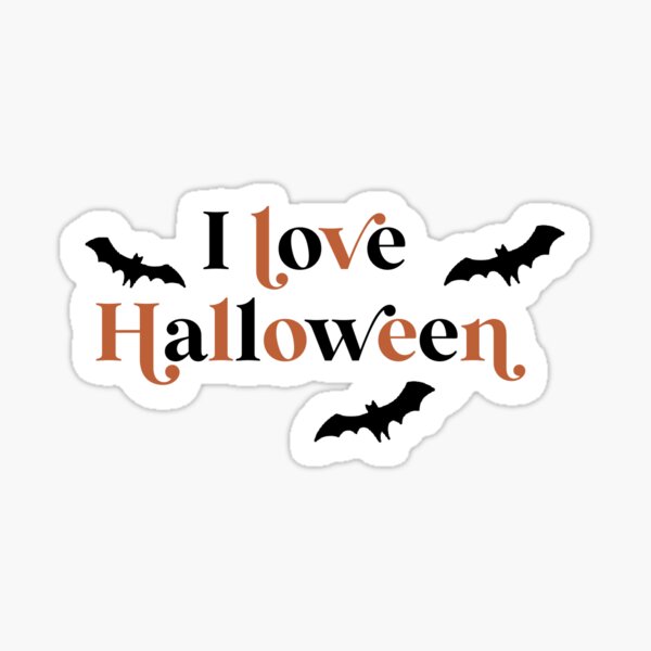 Item preview, I love halloween designed and sold by beanandbrushes.