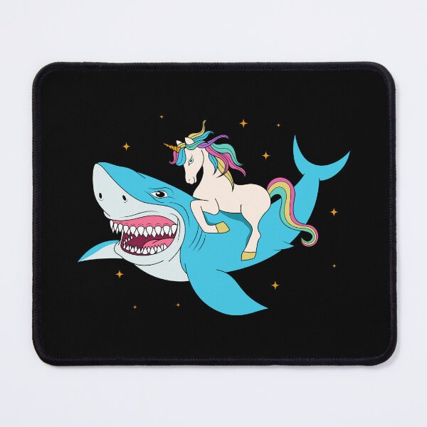 Item preview, Unicorn Riding Shark designed and sold by ChicGraphix.