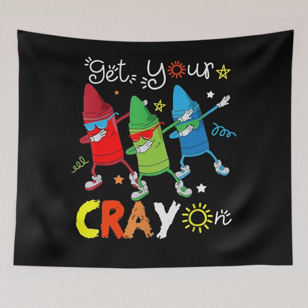 Item preview, Kids Get Your Cray On First Day Of School Dabbing Crayon designed and sold by Mariaxjulio.