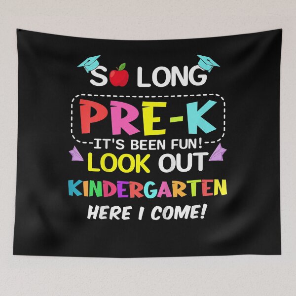 Item preview, Kids Kids So Long Pre-K Kindergarten Here I Come pre-k graduation designed and sold by Mariaxjulio.