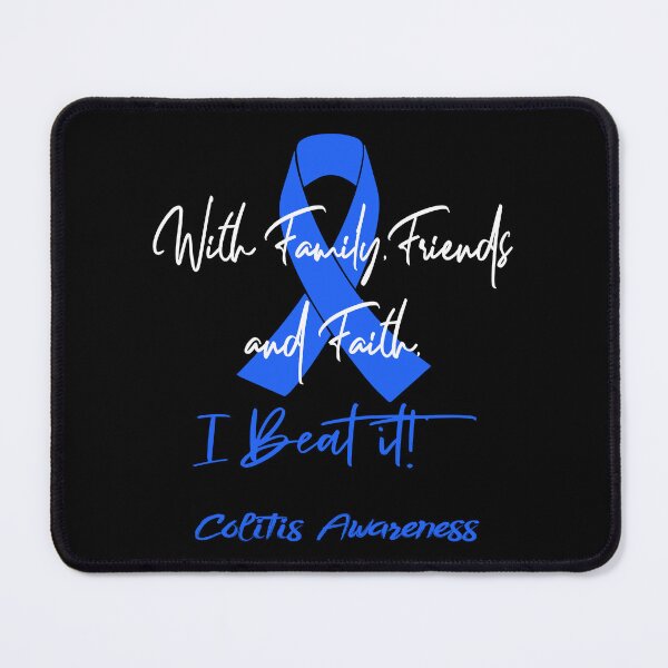 Item preview, Colitis Warrior - With Family, Friends, and Faith - I BEAT IT! designed and sold by Robbsyn.