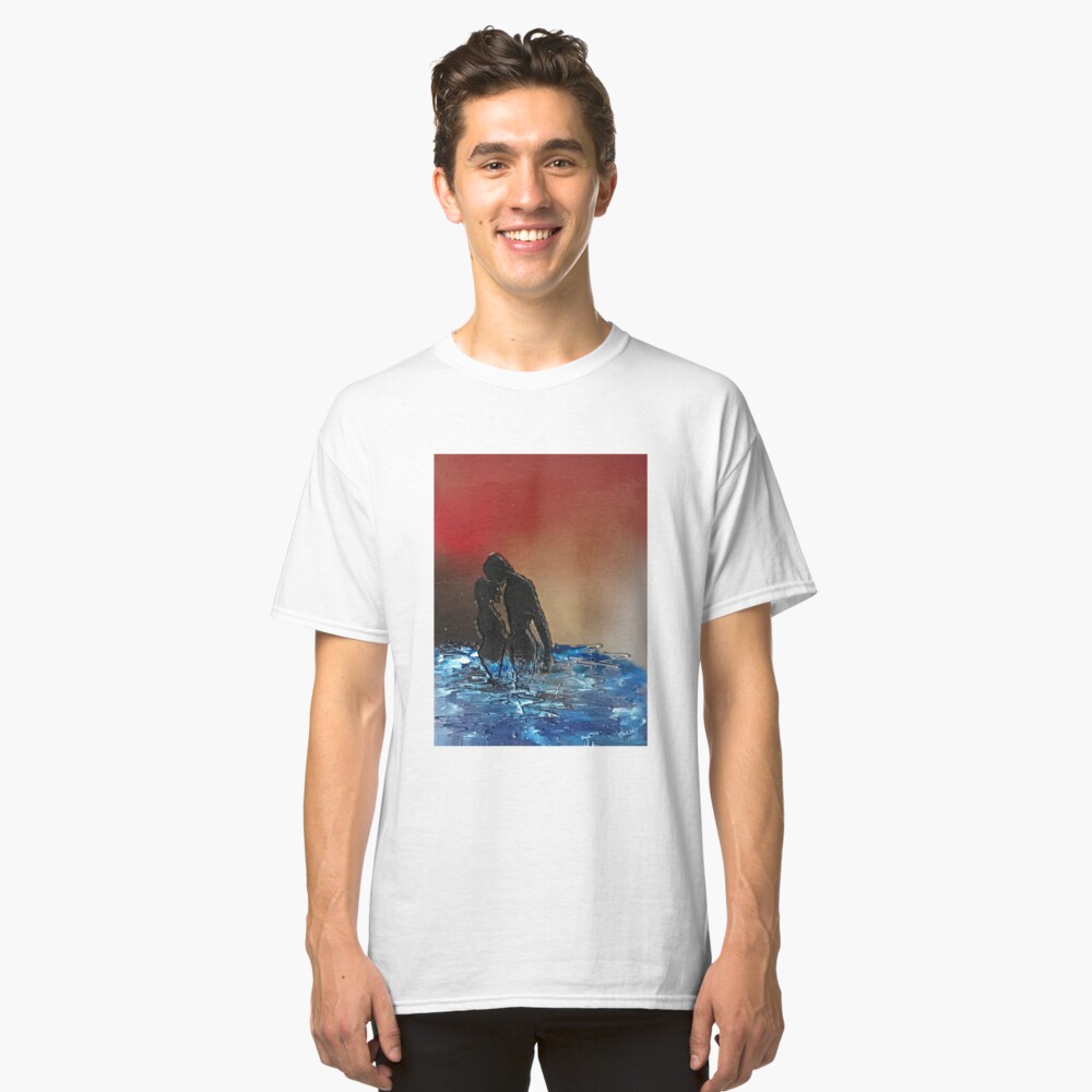 Romantic Sunset Lovers Classic T-Shirt