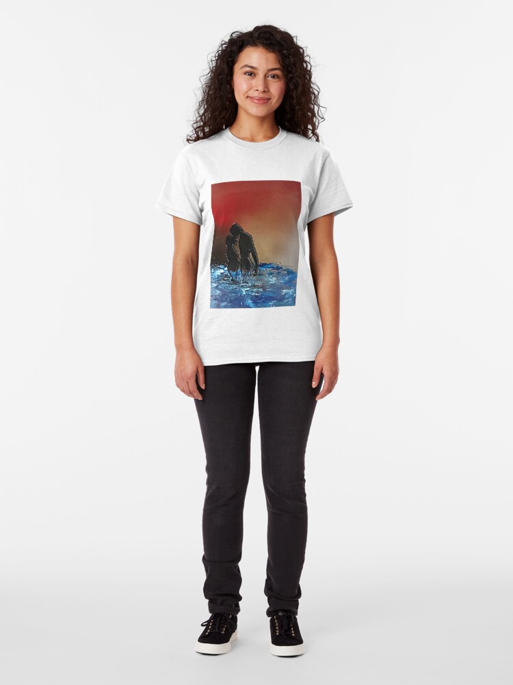 Alternate view of Romantic Sunset Lovers Classic T-Shirt