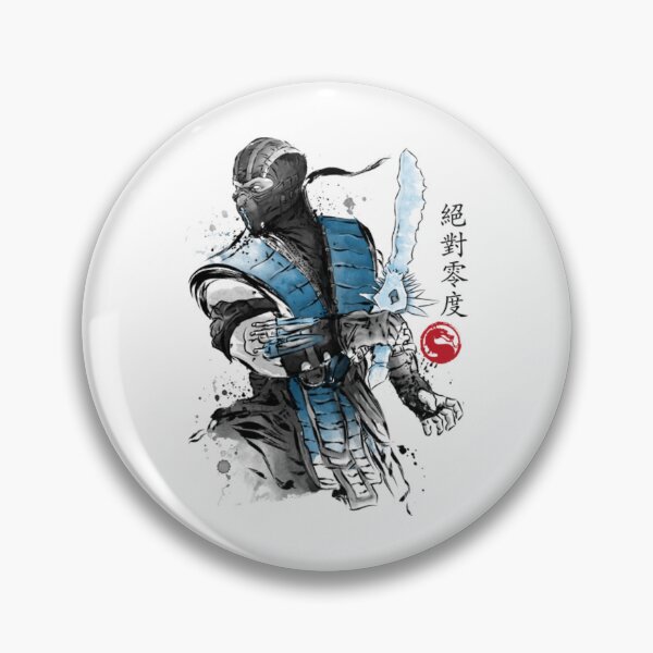 Item preview, Mortal Kombat Ice Warrior sumi-e  designed and sold by HeatherRiveraa.