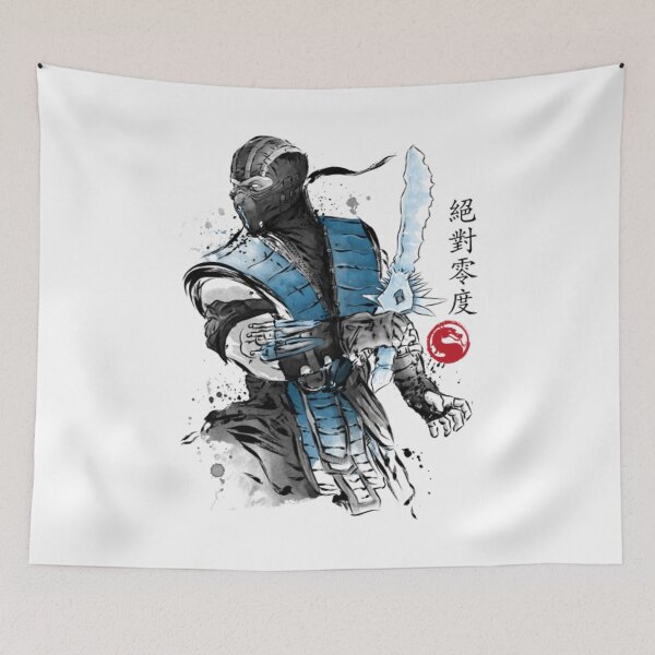 Item preview, Mortal Kombat Ice Warrior sumi-e  designed and sold by HeatherRiveraa.
