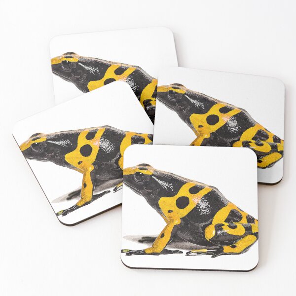 Item preview, Yellow and Black, Yellow-Banded Poison Dart Frog - Custom Pet Portrait Art Studio designed and sold by Custom Pet Portrait Art Studio.