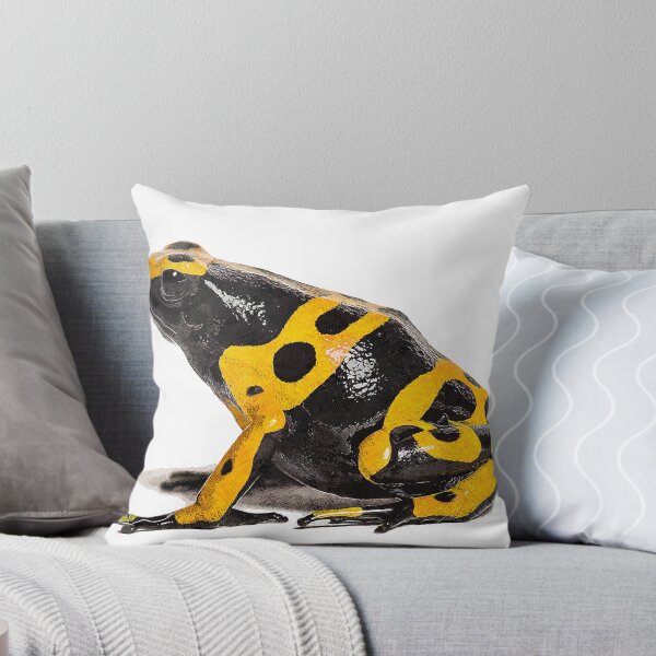 Item preview, Yellow and Black, Yellow-Banded Poison Dart Frog - Custom Pet Portrait Art Studio designed and sold by Custom Pet Portrait Art Studio.