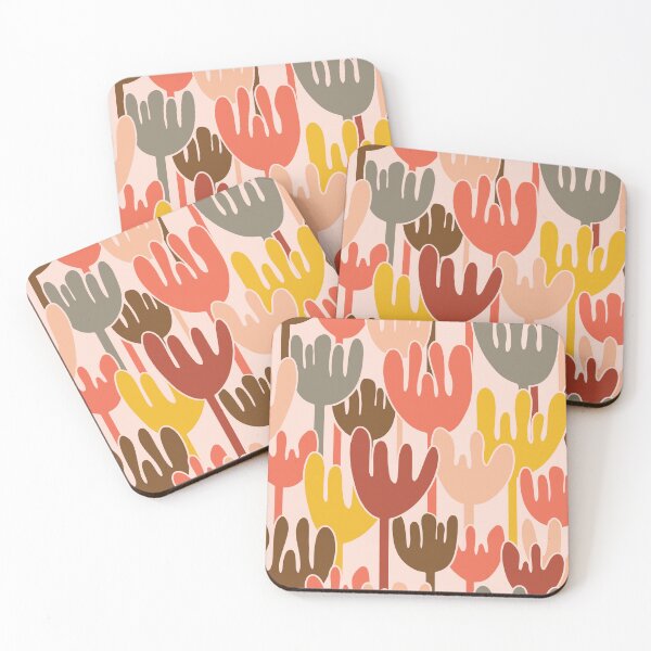 Item preview, Bold minimalist Matisse Inspired field of tulip flowers designed and sold by FrancesPoff.