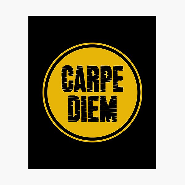 Carpe Diem - Latin Phrase Means Seize the Day Stock Vector