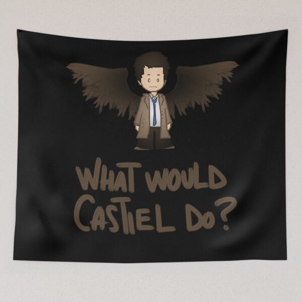 Item preview, What would Castiel do? (brown version) designed and sold by ArryDesign.