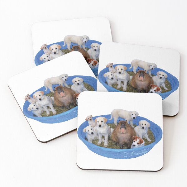 Item preview, Capybara And Puppies designed and sold by Mino Shop.