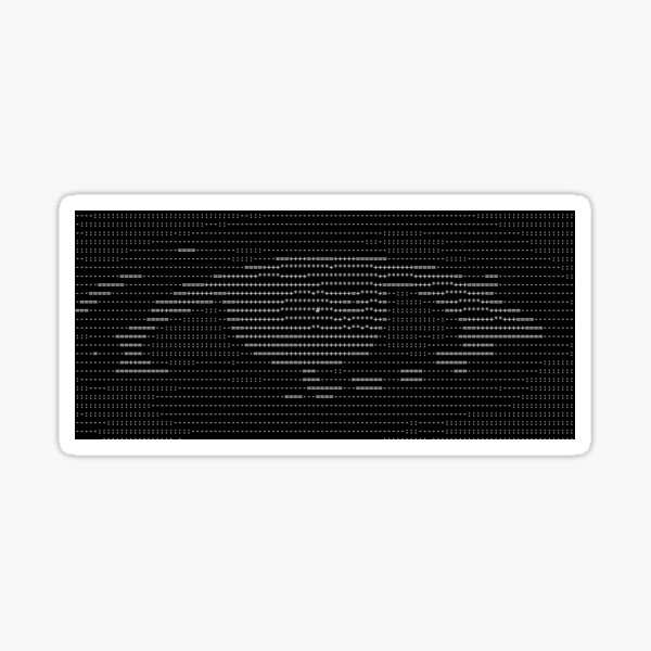 "Digital Ascii Eye " Sticker for Sale by ZhiltedDesigns Redbubble