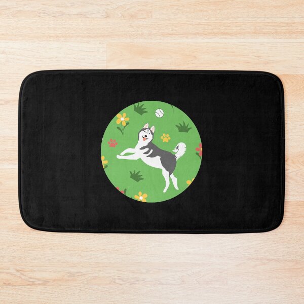 Item preview, Siberian Husky Playing with Balls  designed and sold by LarryWalk65527.