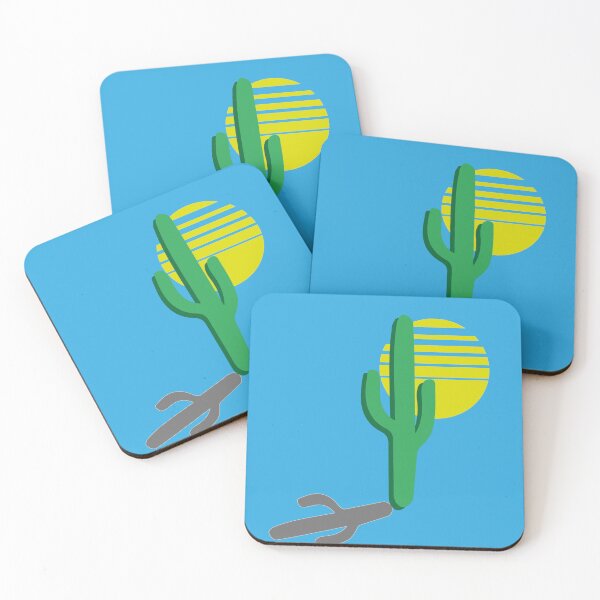Item preview, Bohemian blue sky desert landscape sunset cactus abstract art designed and sold by T-Mex.