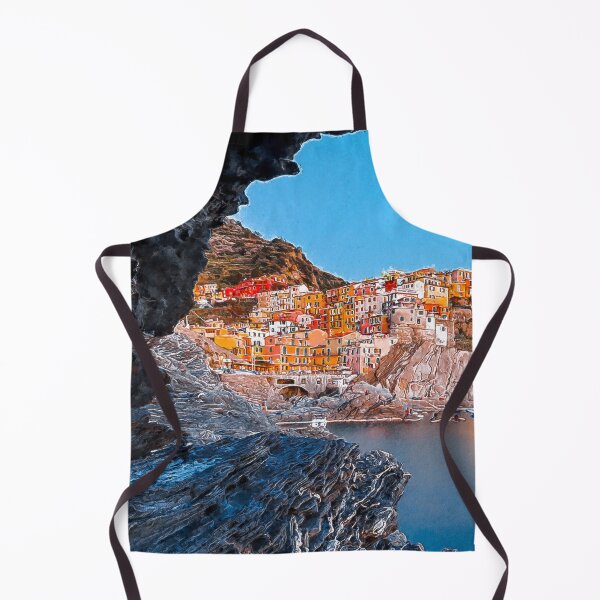 Item preview, Beautiful View Manarola Cinque Terre Northern Italy, Manarola Cinque Terre Painting Art, Architecture Manarola Cinque Terre Aesthetic Wallpaper, Cinque Terre Italy Manarola Cityscape Village designed and sold by Trendymotion.
