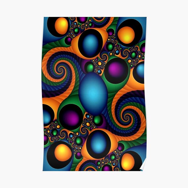 60s Psychedelic Poster For Sale By BURPdesigns Redbubble   Poster,504x498,f8f8f8 Pad,600x600,f8f8f8.u2 