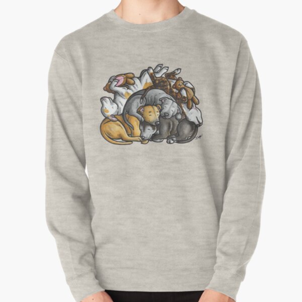 Item preview, Sleeping pile of Staffordshire Bull Terriers designed and sold by animalartbyjess.