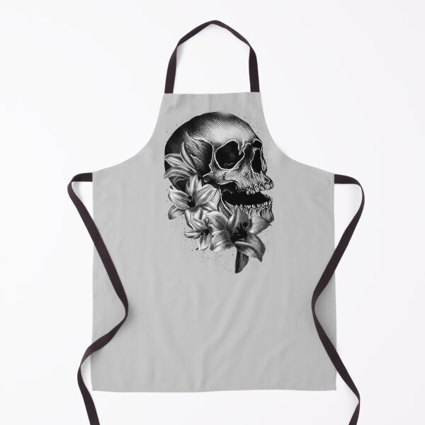 Item preview, Metallic Skull and Flowers designed and sold by Gothic Fantasy.