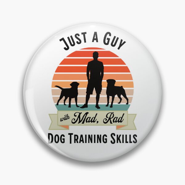 Item preview, Mad Rad Dog Training Skills | Retro Dog Trainer Design with Lab, Rottweiler and Vintage Sunset designed and sold by arlutai.