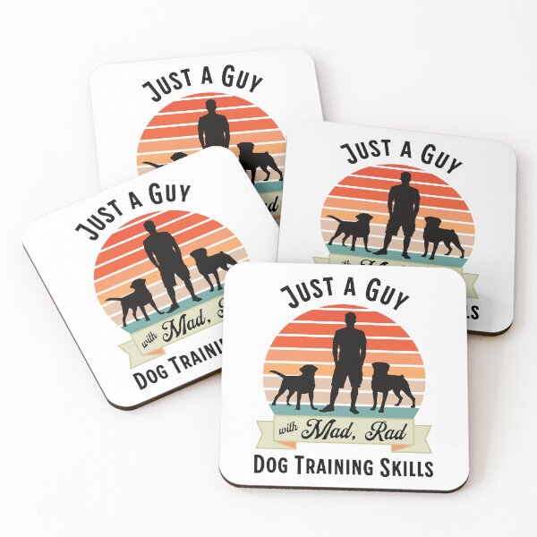 Item preview, Mad Rad Dog Training Skills | Retro Dog Trainer Design with Lab, Rottweiler and Vintage Sunset designed and sold by arlutai.