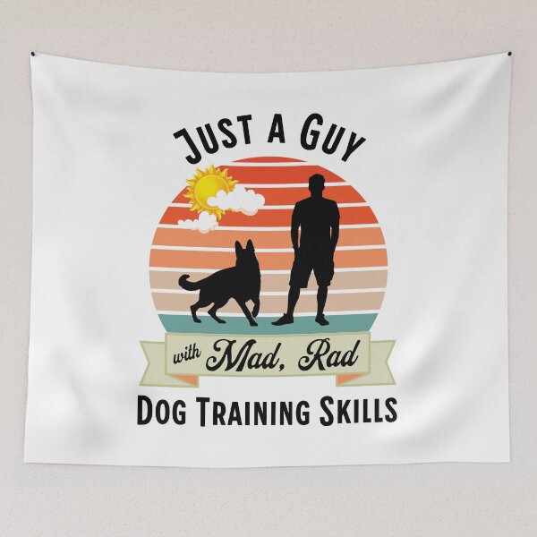 Item preview, Mad Rad Dog Training Skills | Retro Dog Trainer Design with German Shepherd and Vintage Sunset  designed and sold by arlutai.