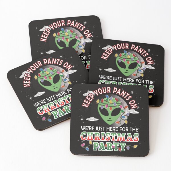 Item preview, Funny Holiday Alien - Just Here For The Christmas Party designed and sold by NoBonesLife.
