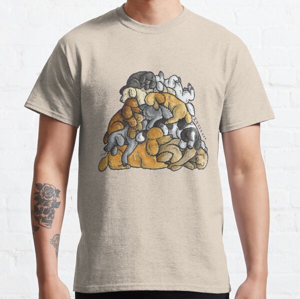 Sleeping pile of Poodle dogs Classic T-Shirt