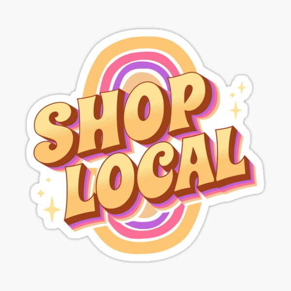 Item preview, Shop local retro multicolor design designed and sold by whyNautDesigns.