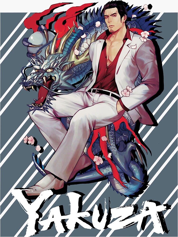 Yakuza Kazuma Kiryu Sticker For Sale By Millardilliams Redbubble