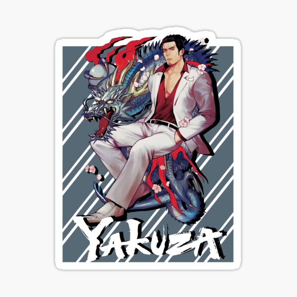 Yakuza Kazuma Kiryu Sticker For Sale By Millardilliams Redbubble