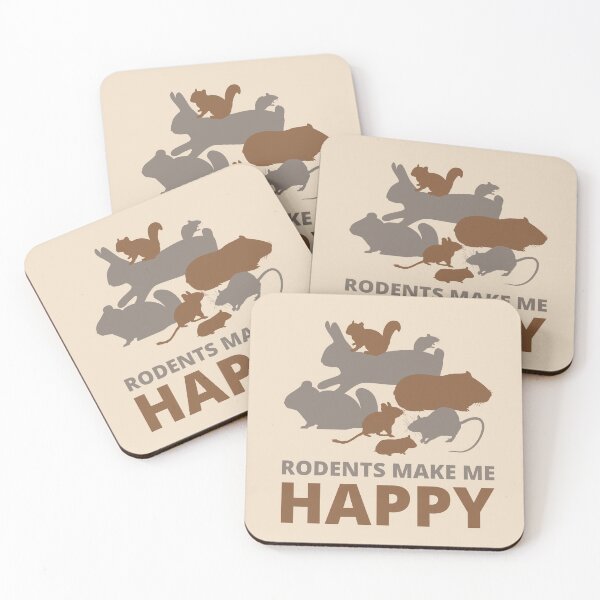 Item preview, Rodents make me happy designed and sold by RatArt Designs.