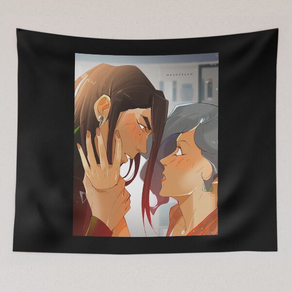 Item preview, Kuvira holds Su's hand kiss designed and sold by MARCLANDRESS.