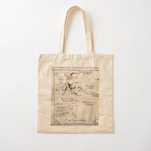 The Lord of the Rings Middle Earth Map Tote Bag : Clothing, Shoes & Jewelry  