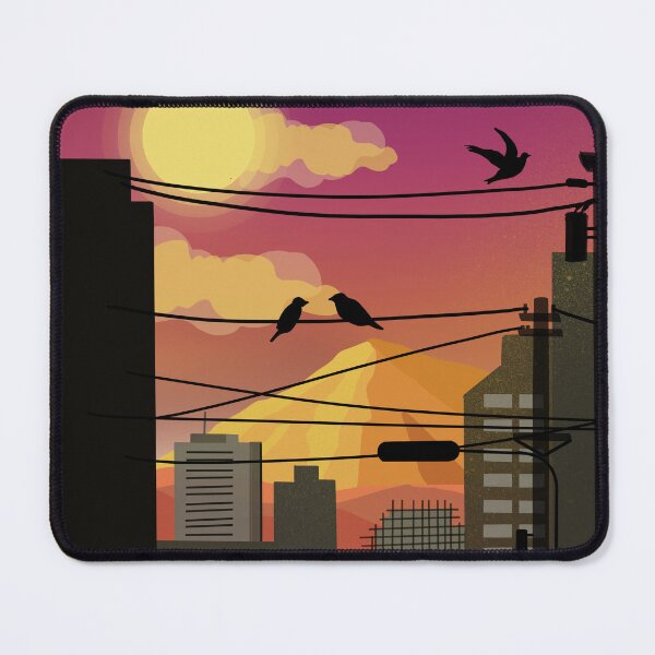 Item preview, Sunset birds designed and sold by Nafisa Hutchins.